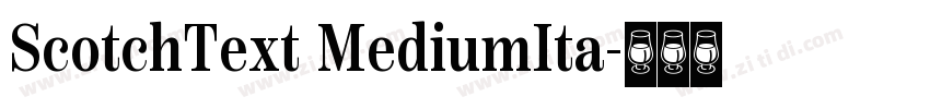 ScotchText MediumIta字体转换